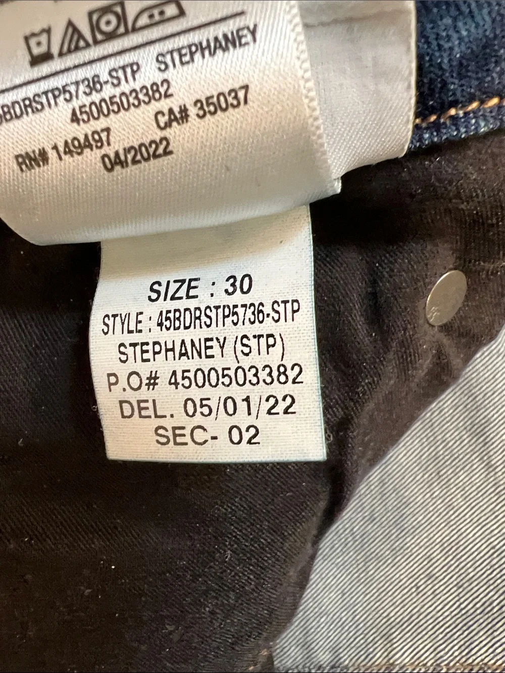 Joe's Jeans Flawless Honey Hi Rise Curvy Bootcut Dark Blue Flare. Size 30. TALL - Picture 4 of 7